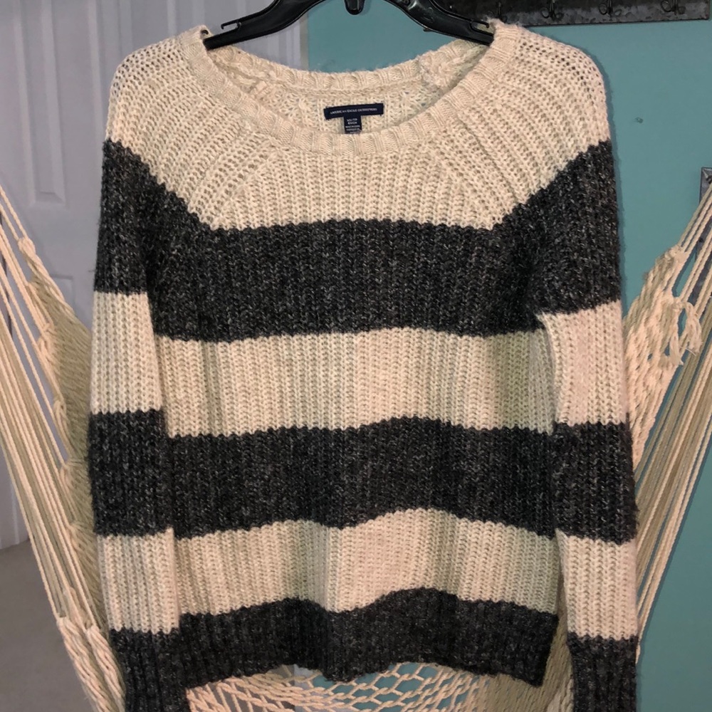 american eagle striped sweater